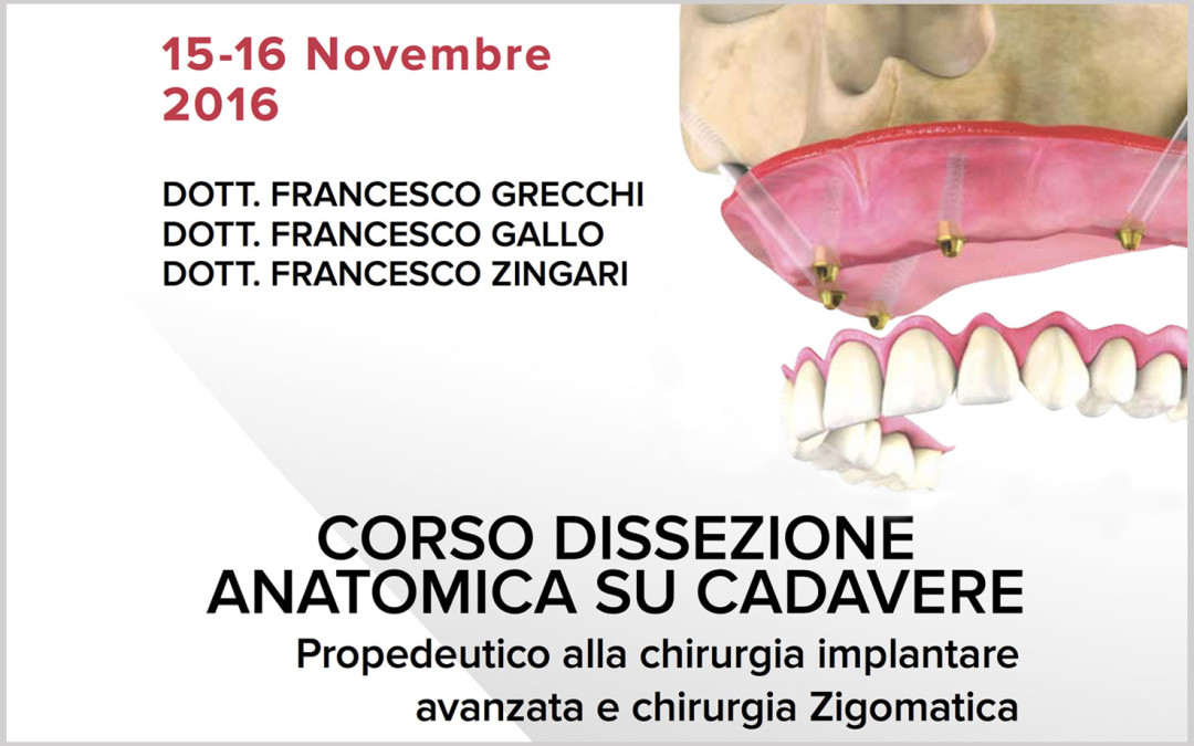 Corso dissezione anatomica su cadavere