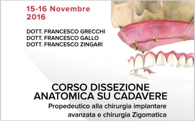 Corso dissezione anatomica su cadavere