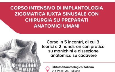 CORSO INTENSIVO DI IMPLANTOLOGIA ZIGOMATICA IUXTA SINUSALE CON CHIRURGIA SU PREPARATI ANATOMICI UMANI